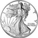 2002 Silver Eagles, Uncirculated