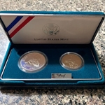 1995-S Civil War Battlefield Commemorative Proof Silver Dollar / Half Dollar