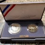 1991-S Mount Rushmore Commemorative Silver Dollar and Half Dollar Proof Set