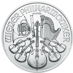 2017 Austria, € 1.50 Euro Vienna Philharmonic 1 oz .999 Silver Coin