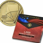 American Innovation 2020 $1 Reverse Proof Coin - Connecticut