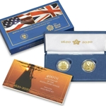 2020 400th Anniversary of the Mayflower Voyage Two-Coin Gold Proof Set, 1 Each