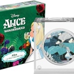 2021 Niue Disney Alice in Wonderland 1 oz Silver Proof Coin Wanted Sold $90.00