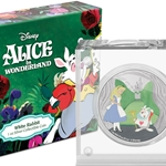 2021 Niue Disney Alice in Wonderland WHITE RABBIT 1 oz Silver Proof Coin Wanted Sold $97.00
