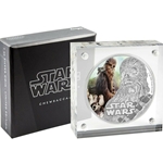2017 Niue Star Wars Chewbacca The Last Jedi 1oz Colorized Silver Proof Coin Wanted Sold $299.99