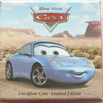 2017 Niue Disney Cars Sally Carrera Colorized 1 oz Silver Proof Coin Wanted Sold $250.00