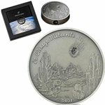 2021 Cook Islands La Cienega Meteorite 1 oz .999 Silver Coin w/Real Meteor Inlay Wanted Sold $130.00