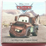 2017 Niue Disney Cars Mater Colorized 1 oz .999 Silver Proof Coin Wanted Sold $290.00