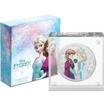2020 Niue Disney FROZEN Sisters Forever 1oz Colorized Proof Coin w/ Gemstone Wanted Sold $240.00