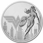 2021 Niue DC Comics Wonder Woman 1 oz .999 Silver BU Coin in capsule Wanted Sold $50.00