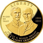 2003 First Flight Centennial Commemorative Coins Ten Dollar Gold Commemorative Coin, 1 Each