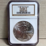 1998 American Eagle Silver One Ounce Certified / Slabbed MS69