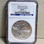 2009 American Eagle Silver One Ounce Certified / Slabbed MS69