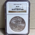 2009 American Eagle Silver One Ounce Certified / Slabbed MS69 - 103