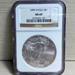 2009 American Eagle Silver One Ounce Certified / Slabbed MS69