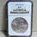 2009 American Eagle Silver One Ounce Certified / Slabbed MS69 - 106