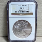 2009 American Eagle Silver One Ounce Certified / Slabbed MS69