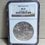 2009 American Eagle Silver One Ounce Certified / Slabbed MS69