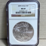 2009 American Eagle Silver One Ounce Certified / Slabbed MS69 - 107