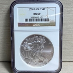 2009 American Eagle Silver One Ounce Certified / Slabbed MS69