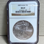 2009 American Eagle Silver One Ounce Certified / Slabbed MS69