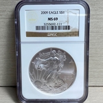 2009 American Eagle Silver One Ounce Certified / Slabbed MS69