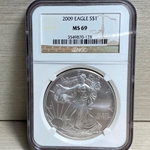 2009 American Eagle Silver One Ounce Certified / Slabbed MS69