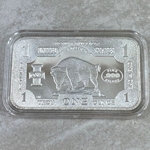 One Ounce, .999 Fine Silver Bar