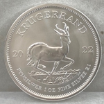 2022 South Africa 1 oz 999 Fine Silver Krugerrand Coin BU