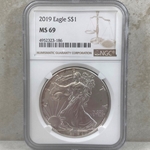 2019 American Eagle Silver One Ounce Certified / Slabbed MS69