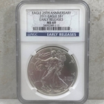 2011 American Eagle Silver One Ounce Certified / Slabbed MS69