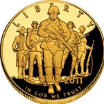 2011-W Proof Army $5 Gold Coin, 3 Each