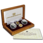 1988-W Proof Olympic $5 Gold & Dollar 4 Coin Set