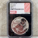 2018 Tuvalu Marvel Comics Black Panther 1 oz .999 Silver MS 70