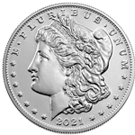 2021-S Morgan Silver Dollar with (S) Mint Mark
