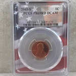 2003-S U.S. Cent Proof Certified / Slabbed