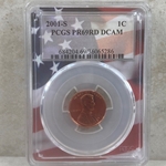 2001-S U.S. Cent Proof Certified / Slabbed