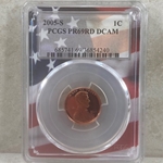 2005-S U.S. Cent Proof Certified / Slabbed