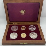 1983 / 1984 US Mint 3 Coin Olympic Silver $10 Gold Commemorative Proof/UNC Set