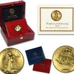 2009 Ultra High Relief Double Eagle Gold Coin, 3 Each