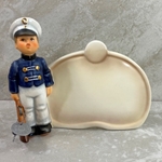 Hummel 726 Soldier Boy Plaque, Arbeitsmuster, Blue