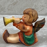 M.I. Hummel III/40/0 Angel, Joyous News with Trumpet, Candleholder Tmk 2R