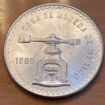 1980 Casa de Moneda de México 33.625 Grams .925 % Ag