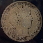 1900-S Barber Half Dollar