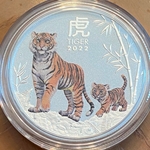 2022 Lunar Year of The Tiger Series III 1/2 OZ 9999 Ag 50 Cents
