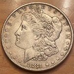 1881 Morgan Silver Dollar