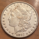 1882 Morgan Silver Dollar