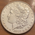 1882 Morgan Silver Dollar