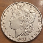 1882-O Morgan Silver Dollar