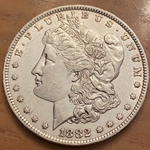 1882-O Morgan Silver Dollar